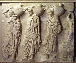 Relief Depicting Hydria Carriers from the North Frieze of the Parthenon, c.447-432 BC